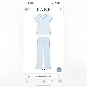 Lake Pajamas - Pima Short-Long Set in Atlantic